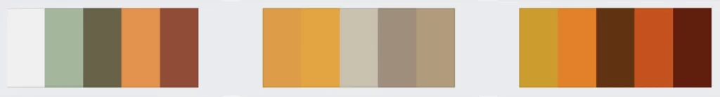 Fall Color Pallete Examples