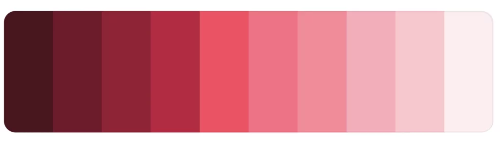 Reds Monochromatic Color Scheme Copy