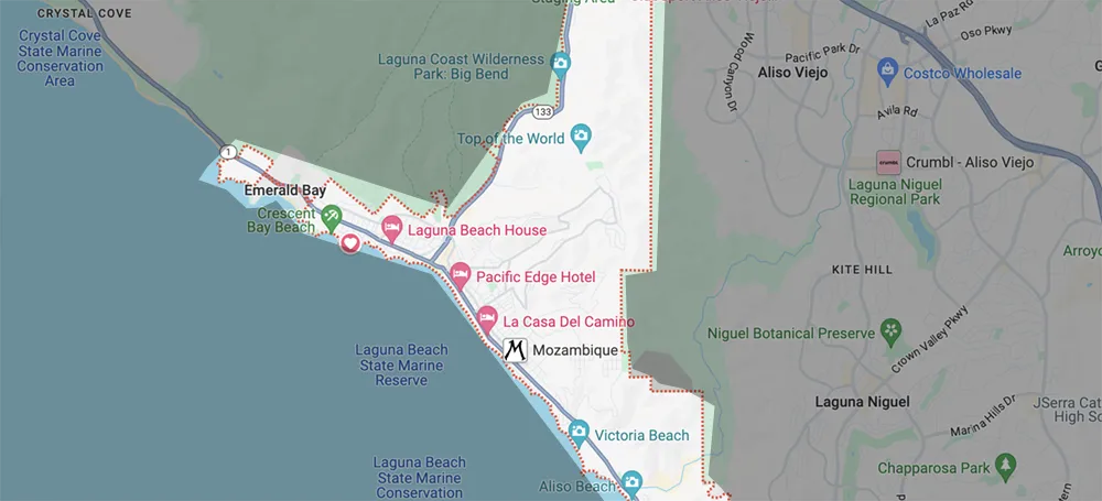 Laguna Beach Map